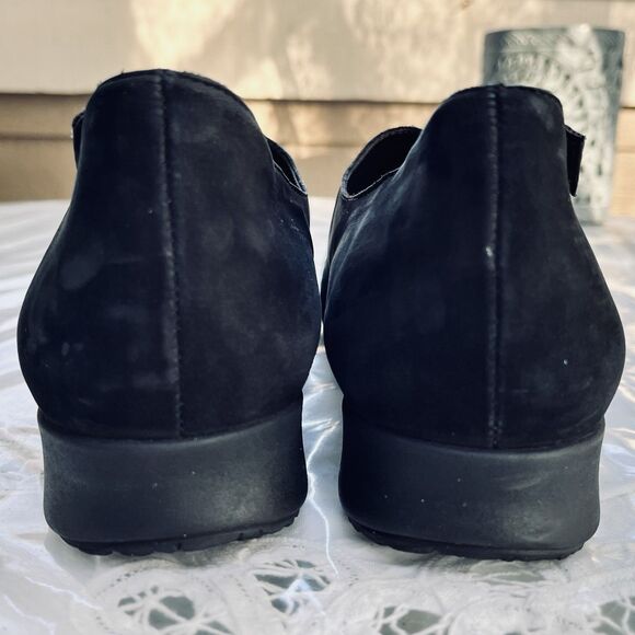 Mephisto Women’s Air-Jet Black Suede Leather Slip On Comfort Shoes US 8.5 /EU 39 - Picture 9 of 12